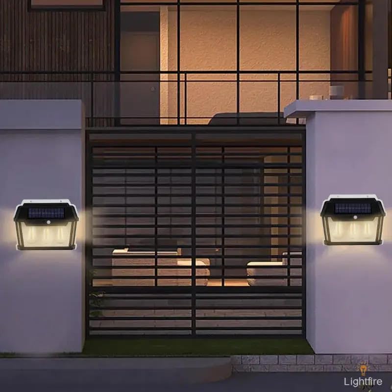 SkyShopy LED Bright Outdoor Solar Lights Wall lamp Wall Lights Outdoor, Wireless Dusk to Dawn Porch Lights Fixture, Solar Wall Lantern with 3 Modes & Motion Sensor SkyShopy LED Bright Outdoor Solar Lights Wall lamp Wall Lights Outdoor, Wireless Dusk to Dawn Porch Lights Fixture, Solar Wall Lantern with 3 Modes & Motion Sensor
